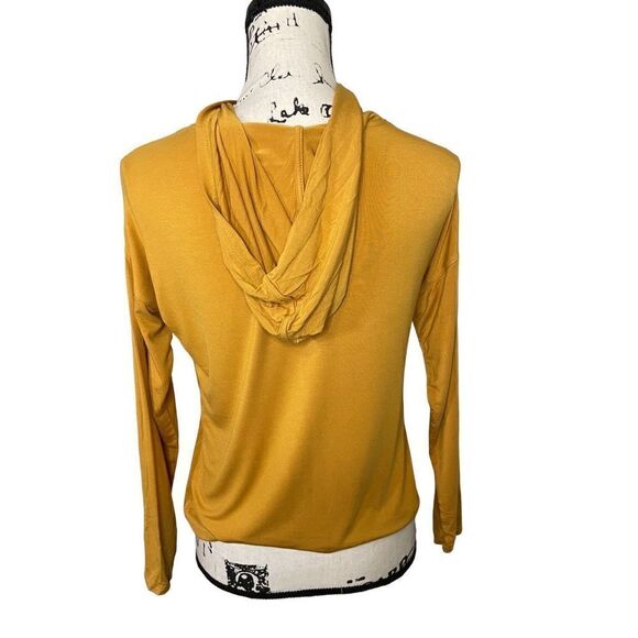 Bixby Nomad Girls The Hooded Tie Front "Sunshine State of Mind" Long Sleeve Tee, - Picture 2 of 4